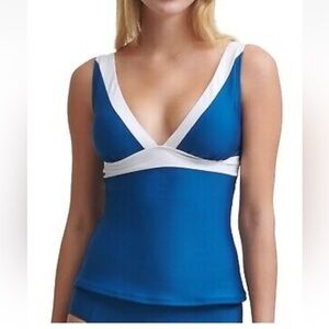 NWT DKNY Tankini Bathing Suit Swim Top Large
